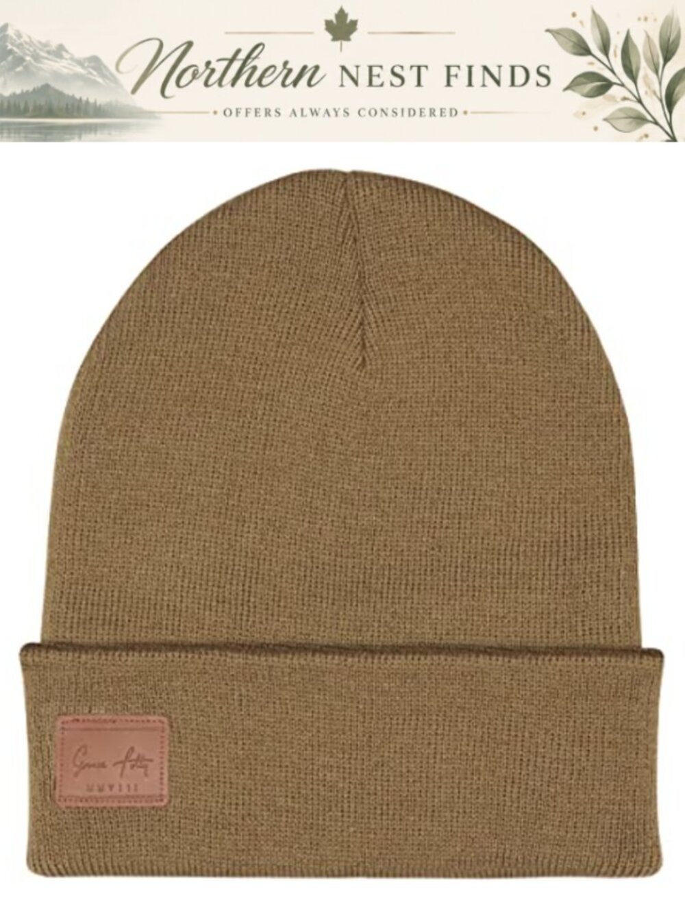 Soft Acrylic Knit Beanie Hat Unisex Uncuffed Cuffed Winter Cap
